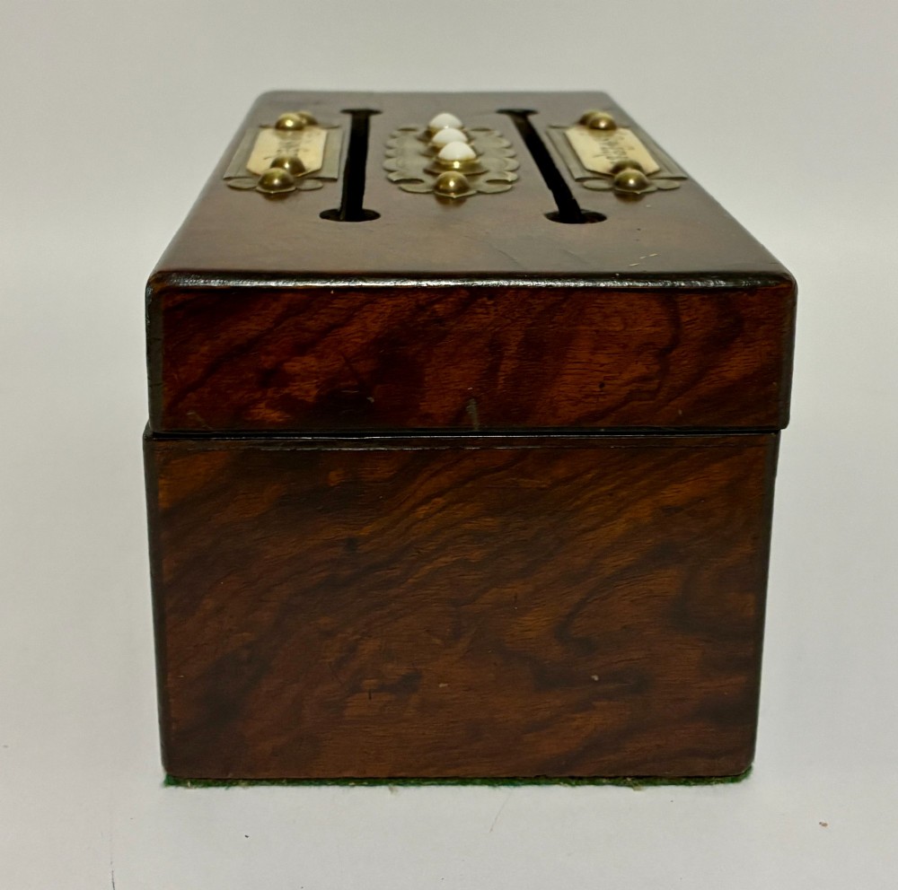 Victorian Walnut Correspondence Box View VIII