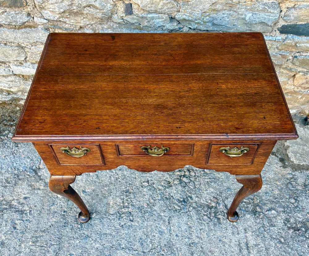 Georgian Oak Lowboy View II