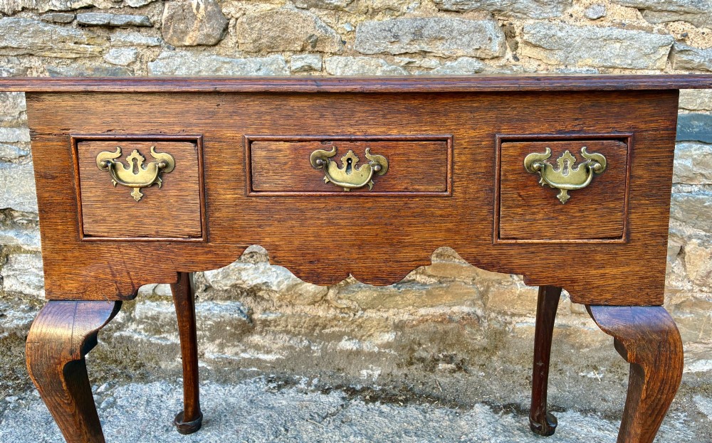 Georgian Oak Lowboy View V