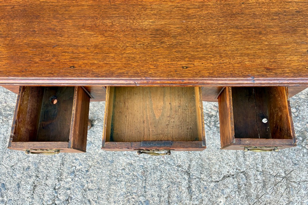 Georgian Oak Lowboy View VI