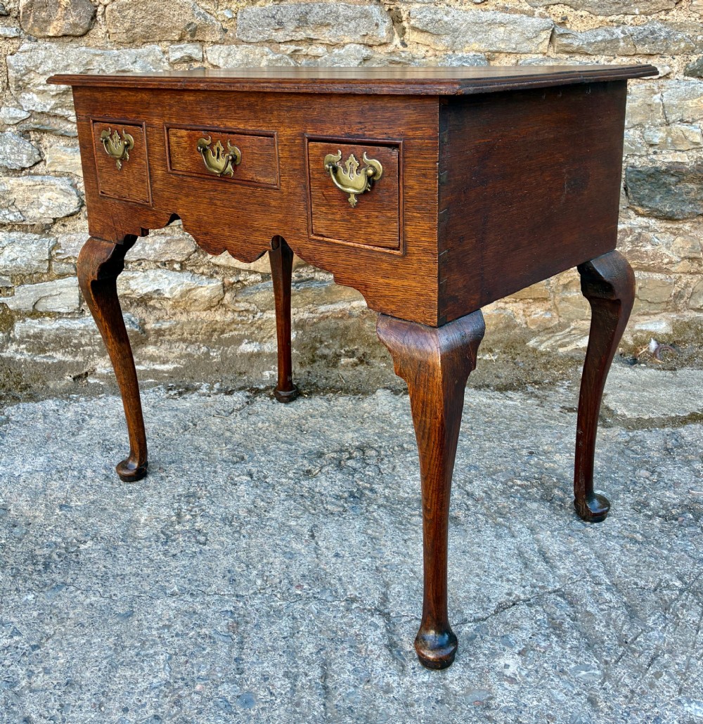 Georgian Oak Lowboy View VIII