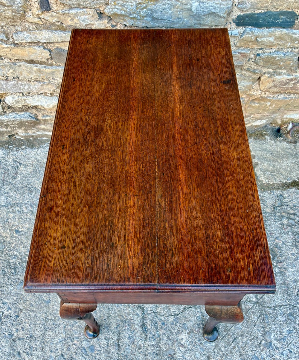 Georgian Oak Lowboy View X