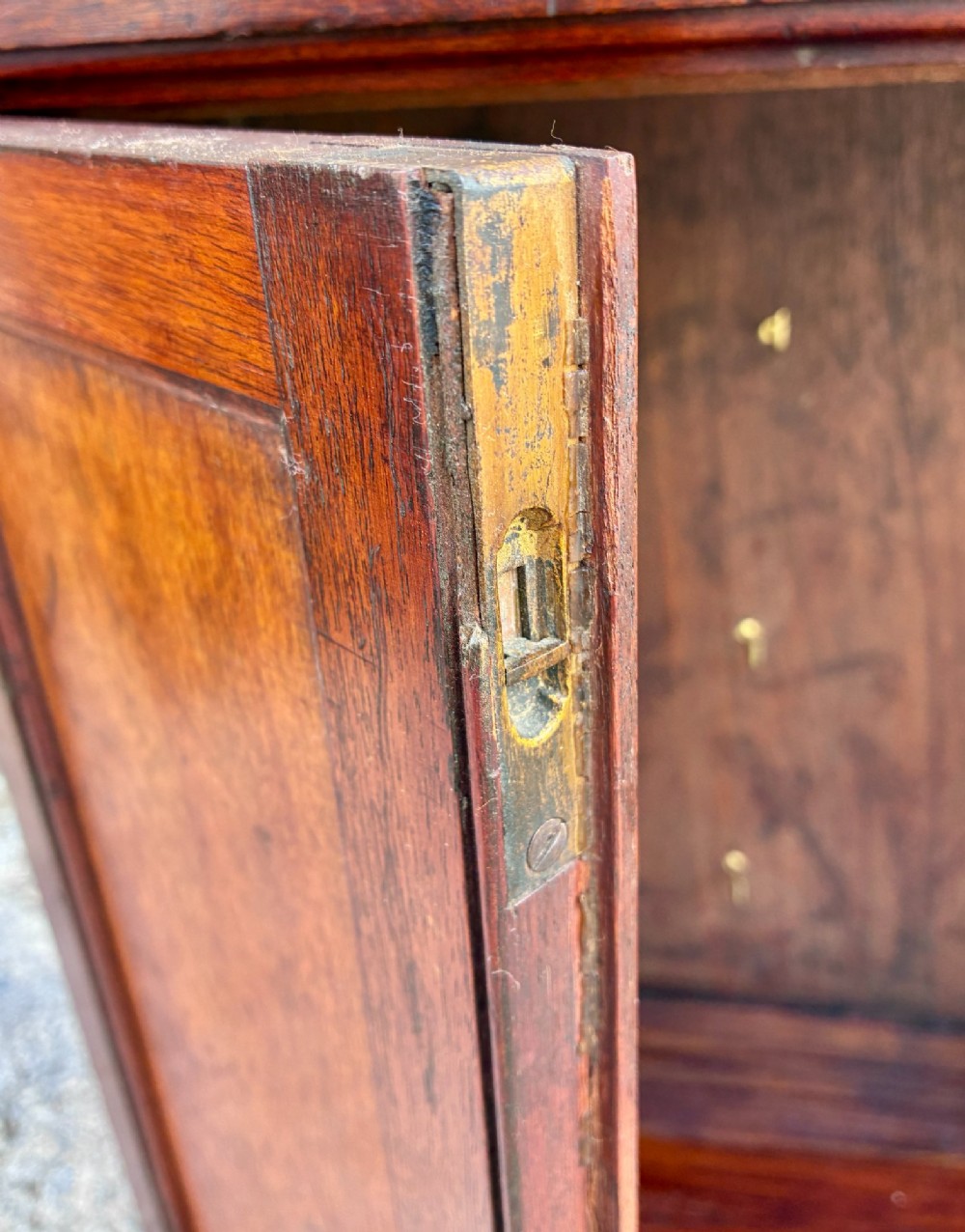 Antique Teak Ship’s Key Cabinet View VIII