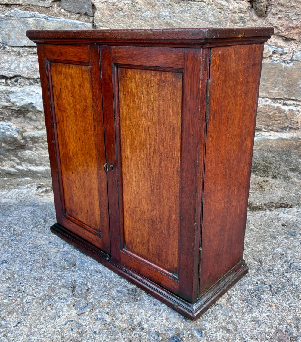 Antique Teak Ship’s Key Cabinet View IX