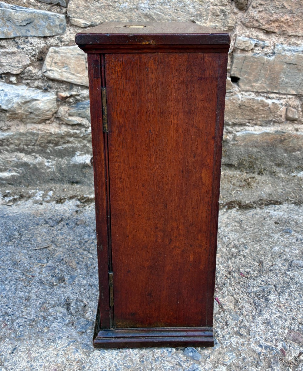 Antique Teak Ship’s Key Cabinet View X