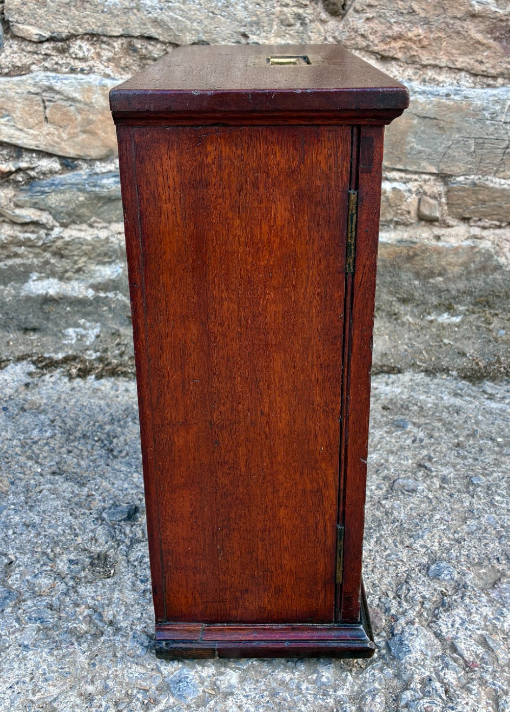 Antique Teak Ship’s Key Cabinet View XII