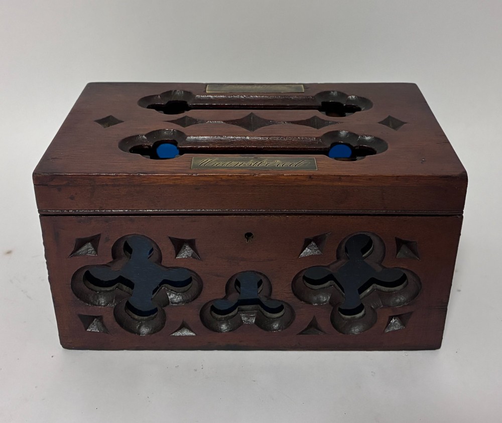 Victorian Gothic Style Correspondence Box