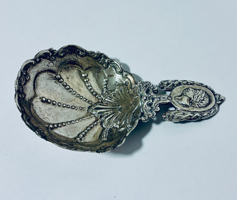 Victorian Silver Caddy Spoon