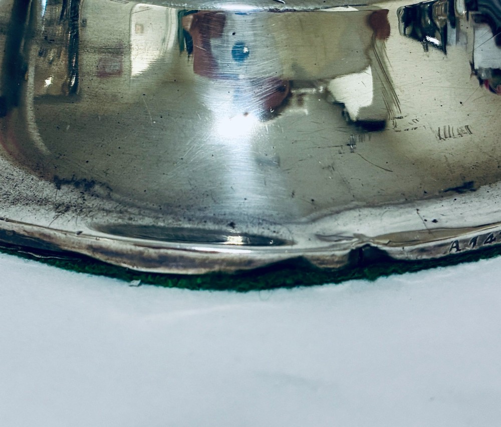Antique Silver and Tortoiseshell Inkwell View XII