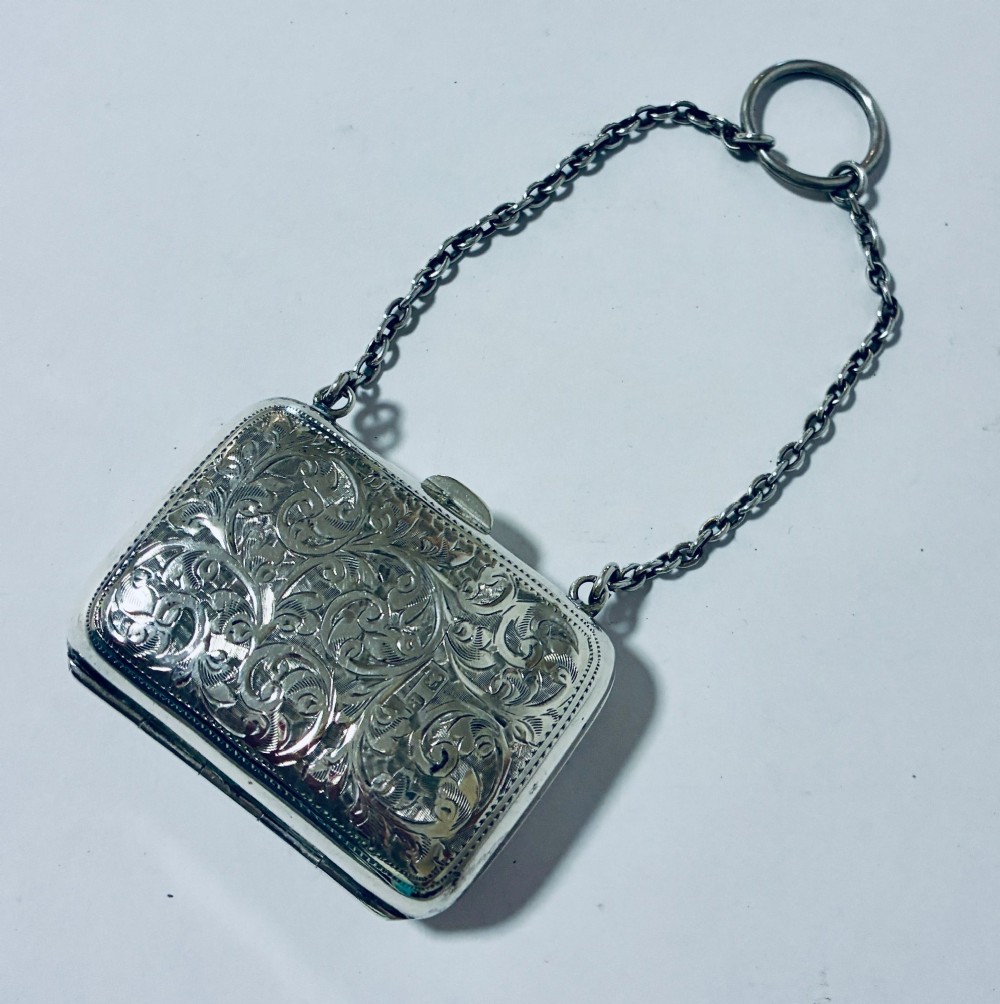 Edwardian Silver Coin Purse Chatelaine View III