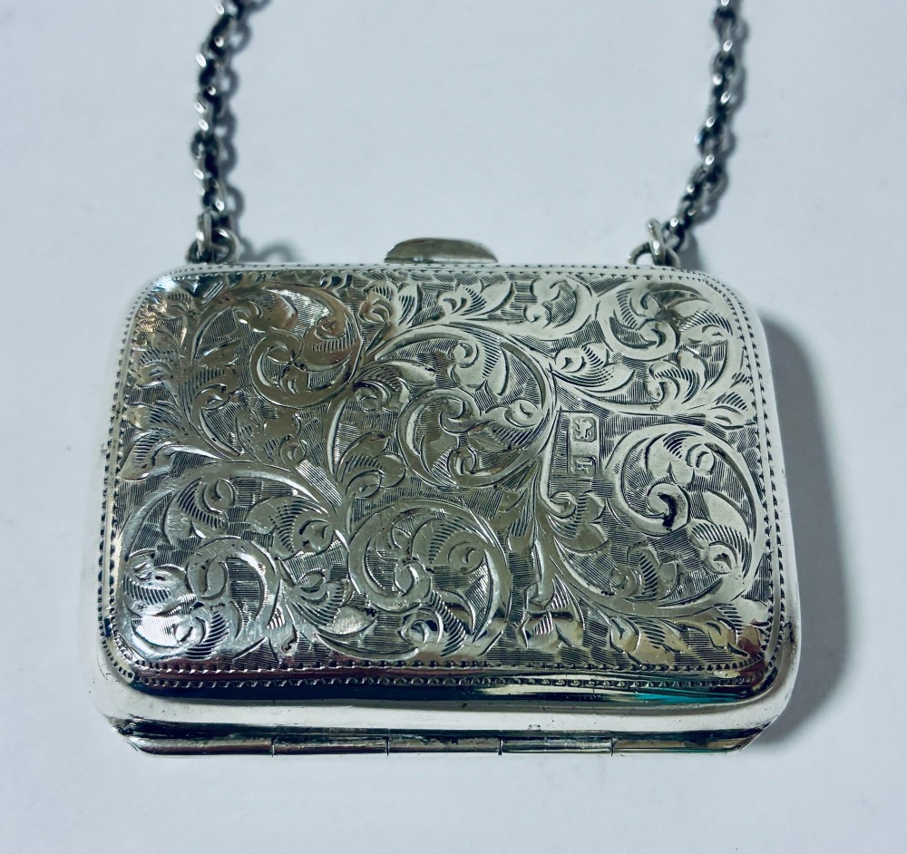 Edwardian Silver Coin Purse Chatelaine View IV