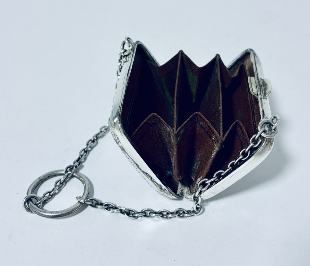Edwardian Silver Coin Purse Chatelaine View IX