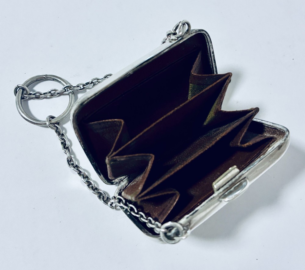 Edwardian Silver Coin Purse Chatelaine View X