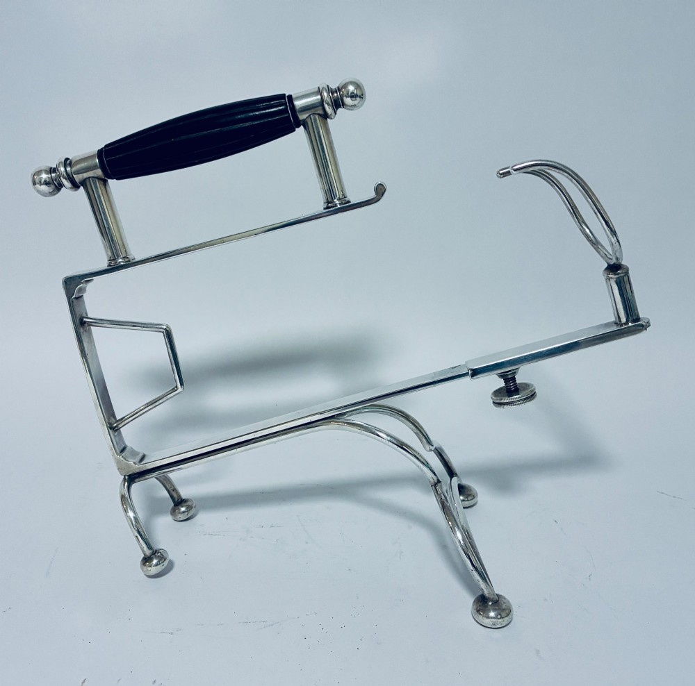 Antique Silver Plated Bottle Carrier