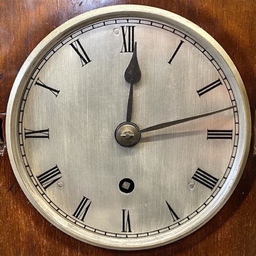 fig 2. Antique Goverment Issue GRV Single Fusee Mahogany Clock Post Office