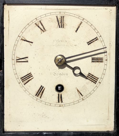 fig 3. Antique Chain Fusee Small Library Four Glass Clock by Purvis London
