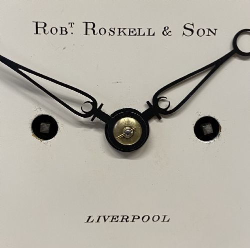 fig 4. Antique Mahogany Double Fusee Bracket Clock By Robert Roskell & Son Liverpool