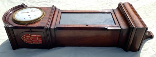 ANTIQUE MAHOGANY WALL BRACKET CLOCK BY VALIANT PARIS WITH PINWHEEL ESCAPEMENT - ADDITIONAL PHOTO 7