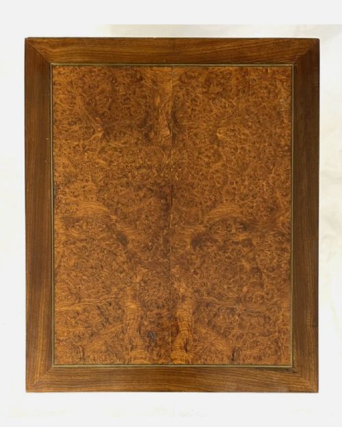 PAIR ANTIQUE FRENCH AMBOYNA INLAID BEDSIDE CABINETS POT CUPBOARD LAMP STANDS - ADDITIONAL PHOTO 5