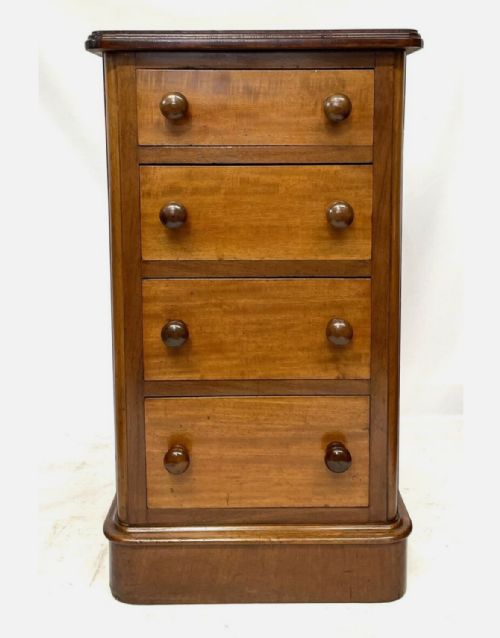 fig 2. Pair Antique VICTORIAN Mahogany Bedside Cabinets Lamp Stands Pot Cupboards