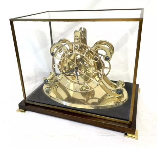 fig 1. Charles Frodsham LONDON Timepiece Fusee Skeleton Clock with Epicyclic Gearing