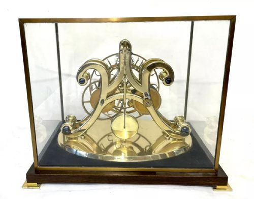 fig 4. Charles Frodsham LONDON Timepiece Fusee Skeleton Clock with Epicyclic Gearing