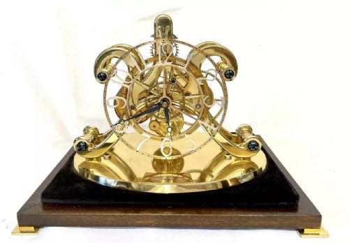 fig 6. Charles Frodsham LONDON Timepiece Fusee Skeleton Clock with Epicyclic Gearing