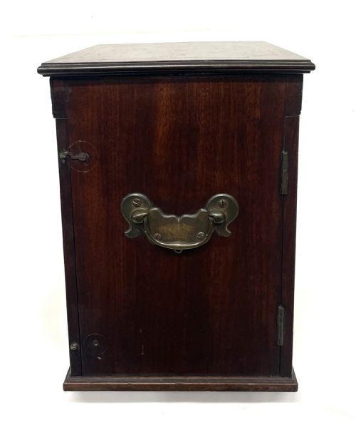ANTIQUE GEORGIAN INLAID MAHOGANY APOTHECARY BOX CHEST CABINET WITH BOTTLES ETC - ADDITIONAL PHOTO 5