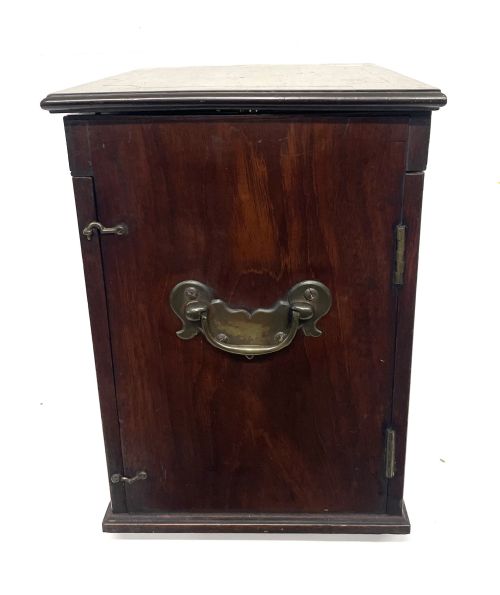 ANTIQUE GEORGIAN INLAID MAHOGANY APOTHECARY BOX CHEST CABINET WITH BOTTLES ETC - ADDITIONAL PHOTO 6