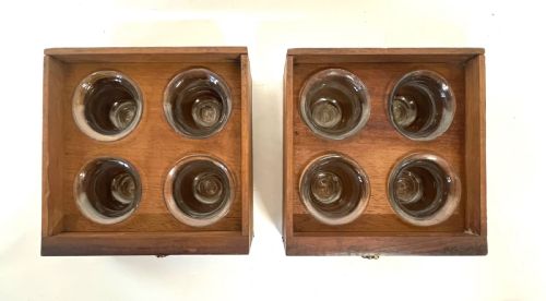 ANTIQUE GEORGIAN INLAID MAHOGANY APOTHECARY BOX CHEST CABINET WITH BOTTLES ETC - ADDITIONAL PHOTO 16