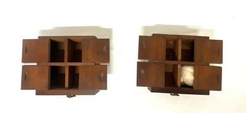 ANTIQUE GEORGIAN INLAID MAHOGANY APOTHECARY BOX CHEST CABINET WITH BOTTLES ETC - ADDITIONAL PHOTO 18