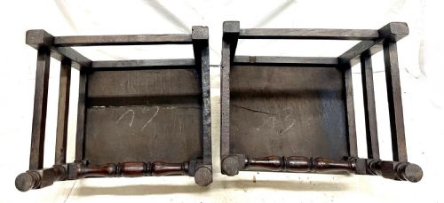 ANTIQUE SET OF 4 FOUR OAK DINING CHAIRS CHARLES II DERBYSHIRE YORKSHIRE - ADDITIONAL PHOTO 19