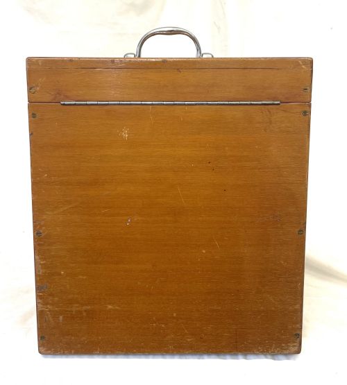 ANTIQUE VINTAGE WOODEN DENTIST APOTHECARY CABINET WITH 6 DRAWERS AND EQUIPMENT - ADDITIONAL PHOTO 11