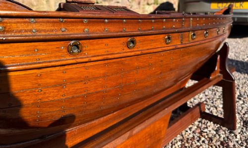 MASSIVE ANTIQUE VICTORIAN POND YACHT BOAT SHIP WITH STAND ALMOST 8FT HIGH - ADDITIONAL PHOTO 27