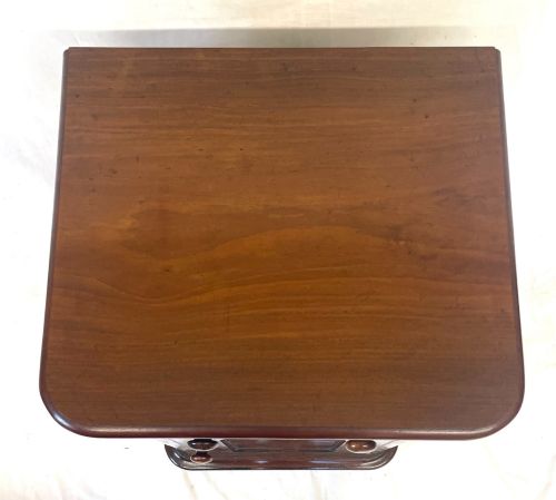 PAIR ANTIQUE VICTORIAN MAHOGANY BEDSIDE CABINETS POT CUPBOARDS LAMP STANDS - ADDITIONAL PHOTO 9