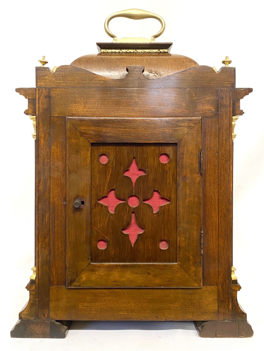 Beatuful Antique Walnut Lenzkirch Mantel Clock Quarter Strinking Ting Tang View VII