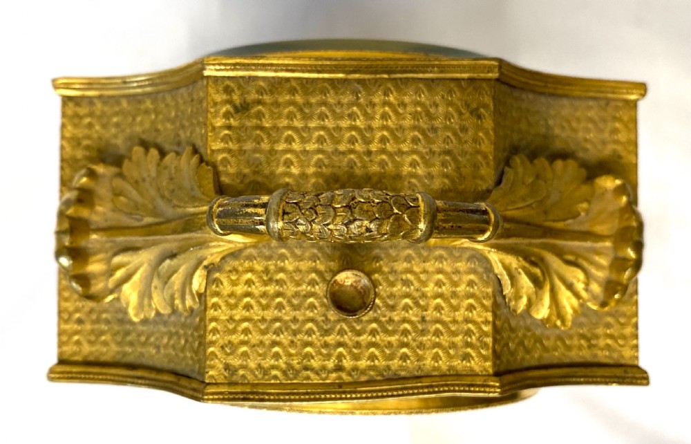 Antique Vienna Carriage Clock with Quarter Repeating, Alarm, and Fusee Movement With a Fire Gold Plated Case View XI