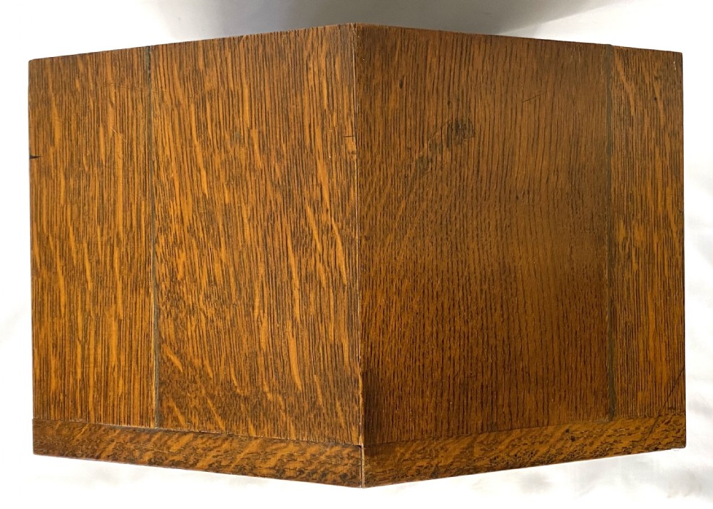 Antique Oak Architectural Mantel Clock By W&H Retailed By Russels Ltd Liverpool View XII