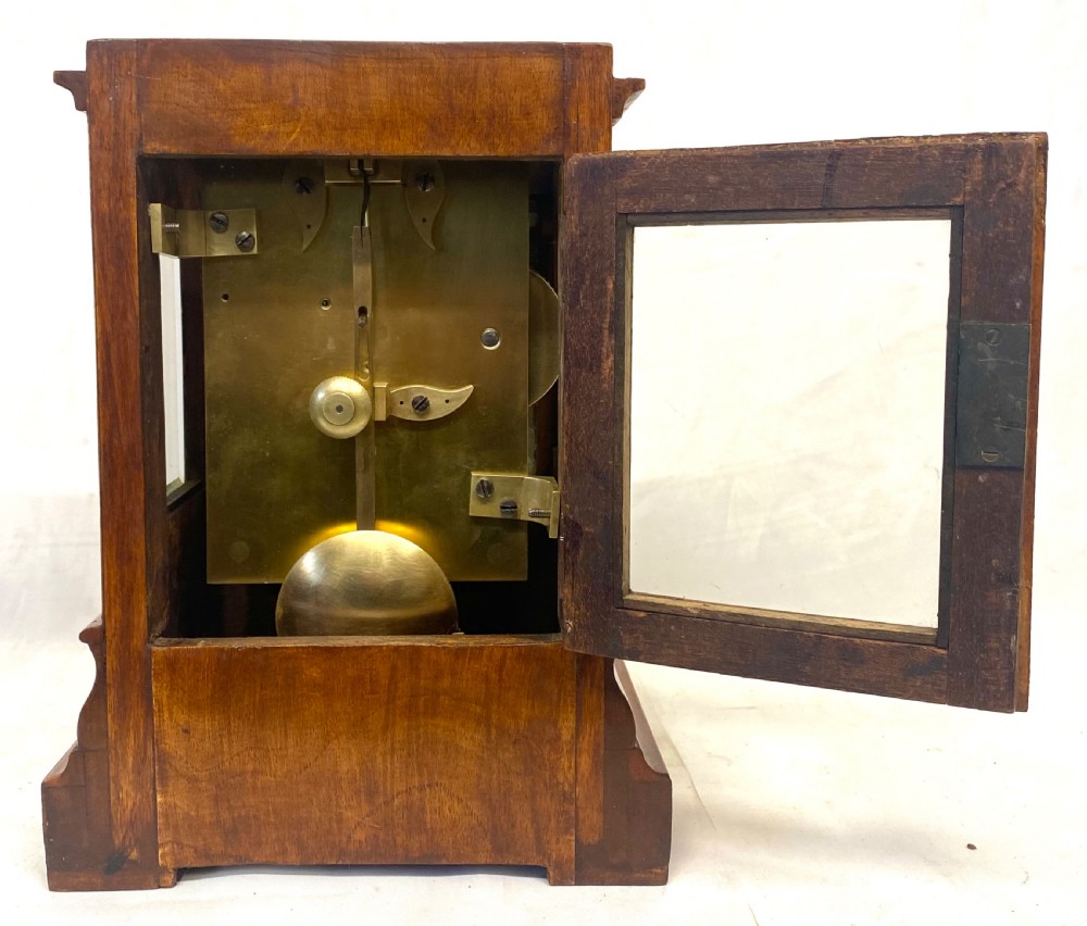 Antique Satinwood Chain Fusee Library Clock By RIEDER & CO 13 COSWELL RD LONDON View X