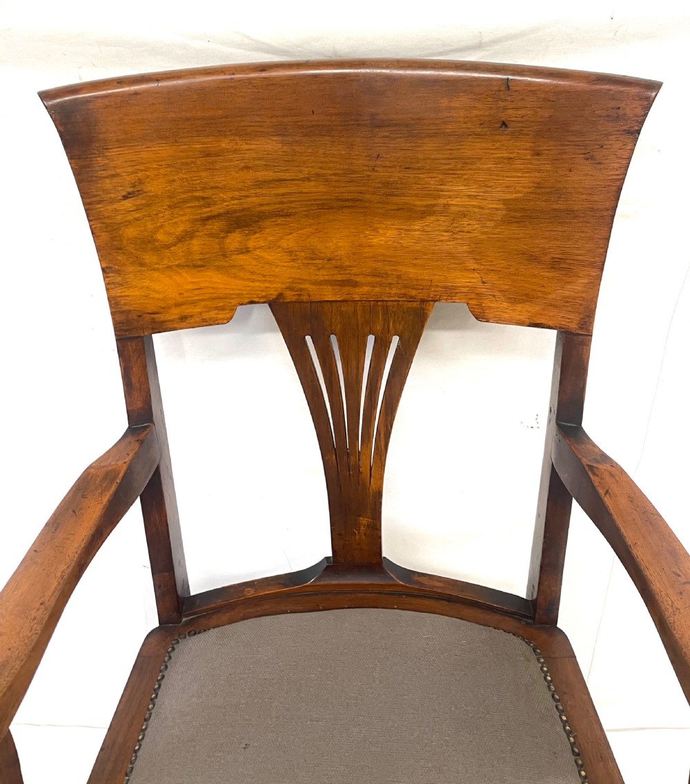 Antique Edwardian Arts & Crafts Walnut ANGUS Office Chair Revolving Swivel Chair View IV