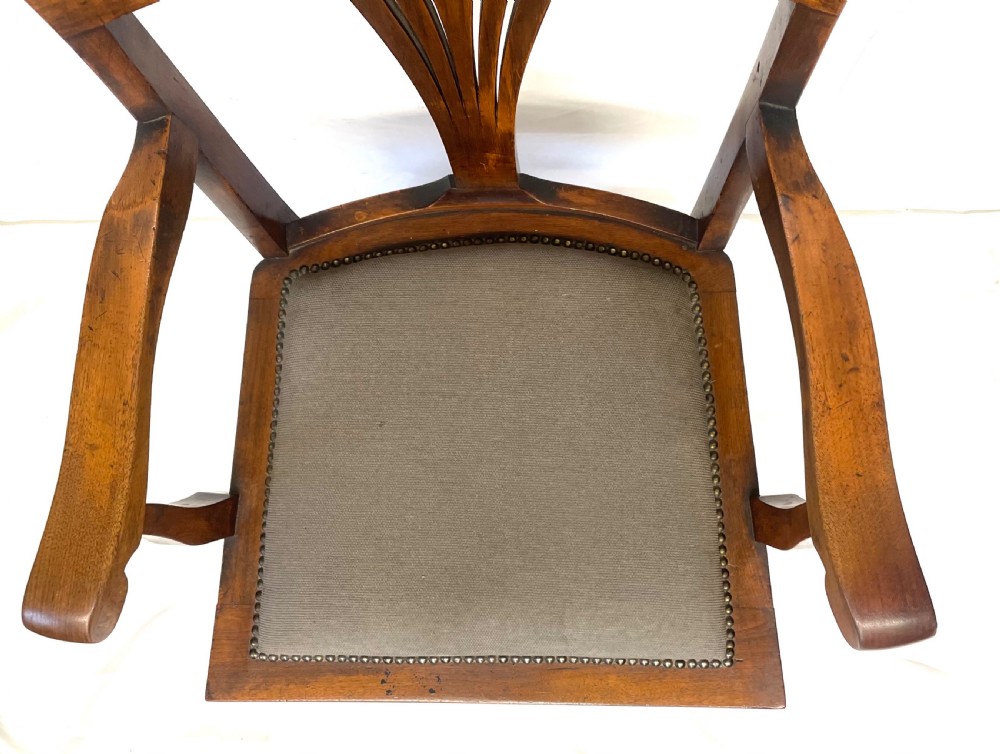 Antique Edwardian Arts & Crafts Walnut ANGUS Office Chair Revolving Swivel Chair View IX