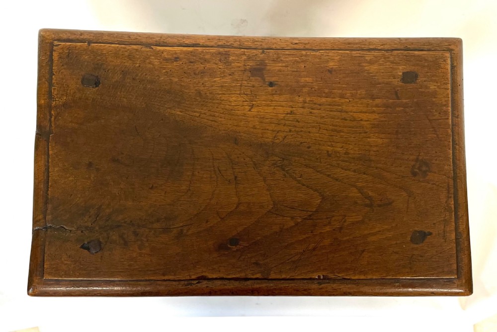 Antique 18th Century Oak Joint Stool / Occasional Table / Lamp Stand circa 1800 View XVII