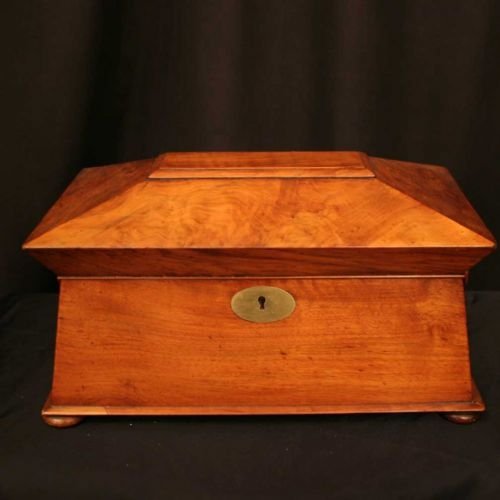 English Mahogany Tea Caddy