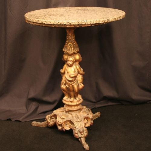 Italian Circular Console Table