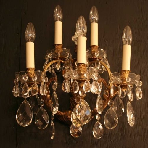 French Quality Single 5 Arm Wall Sconce