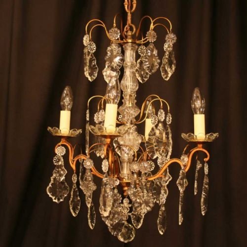 Pretty French 4 Light Chandelier
