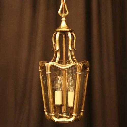 A Pair of Flemish Cast Brass Hall Lanterns

