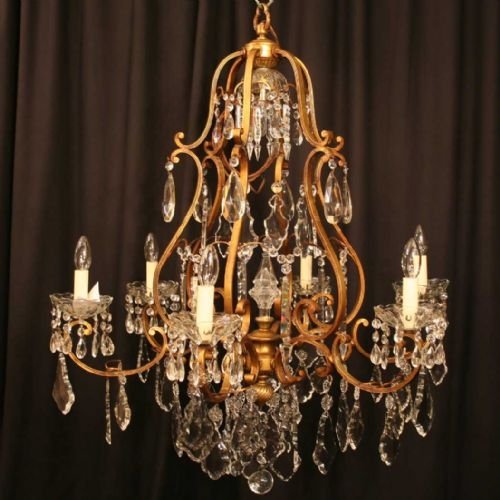 Quality Italian Six Light Chandelier