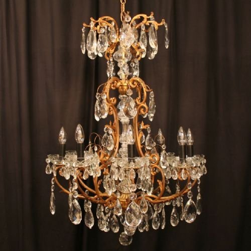 A French 8 Branch Bircage Chandelier
