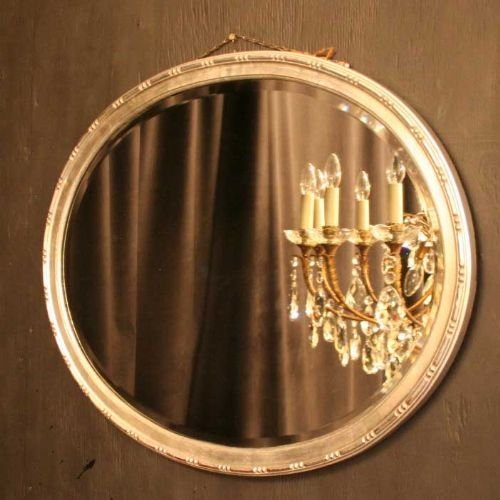 English Pair of Oval Mirrors